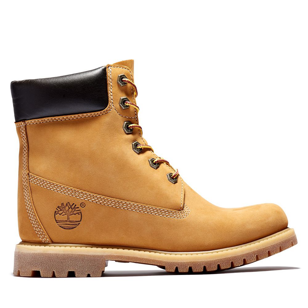 Bototos Timberland Mujer 6-Inch Premium Waterproof Internal Wedge Marrones - Chile HNG-165907